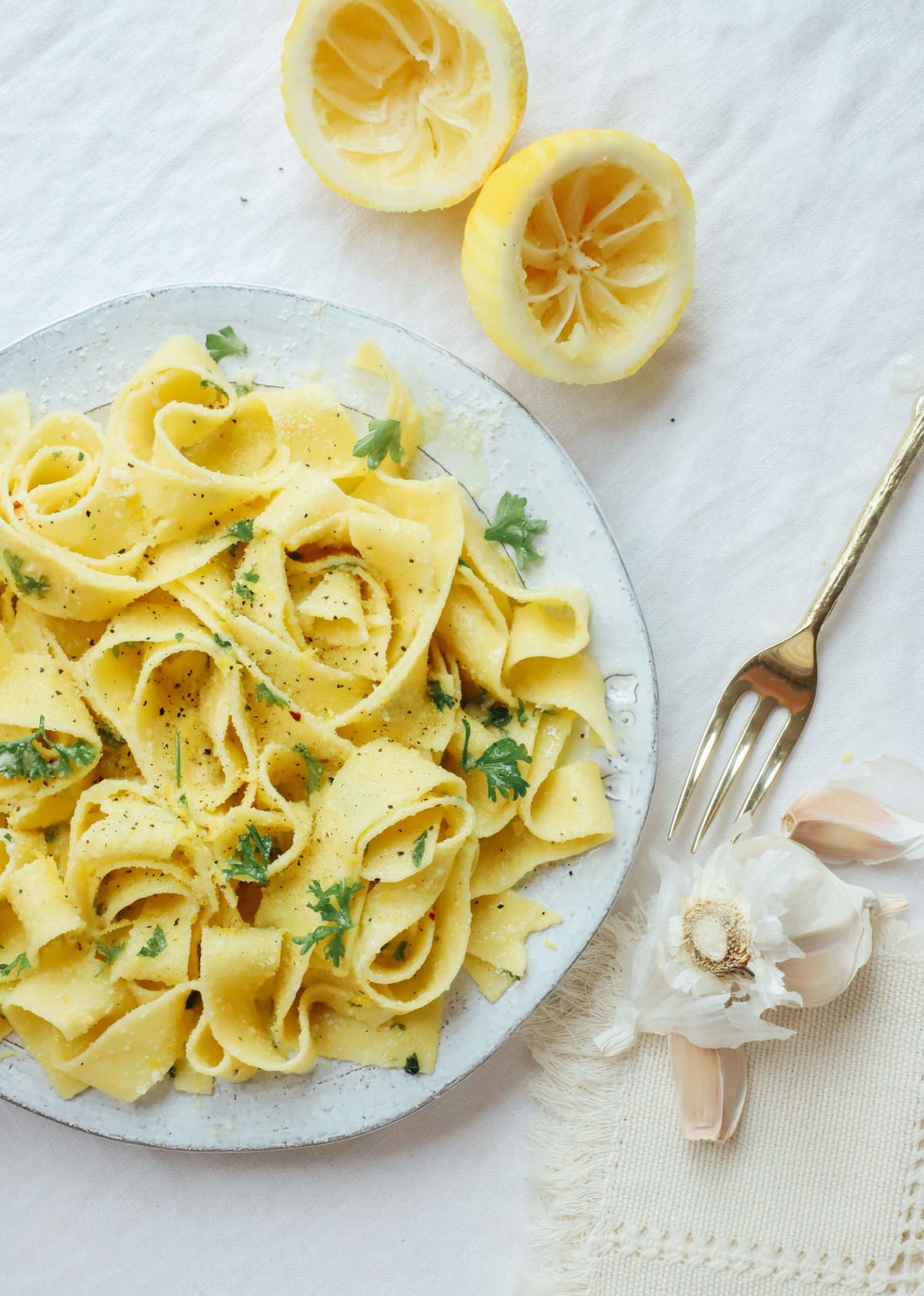 Easy romantic dinner recipe, creamy chicken rigatoni with lemon